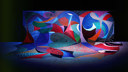 hockney david space painting snails performance lites vari pop museum american smithsonian canvas 1995 acrylic wood stage artwork oil painter