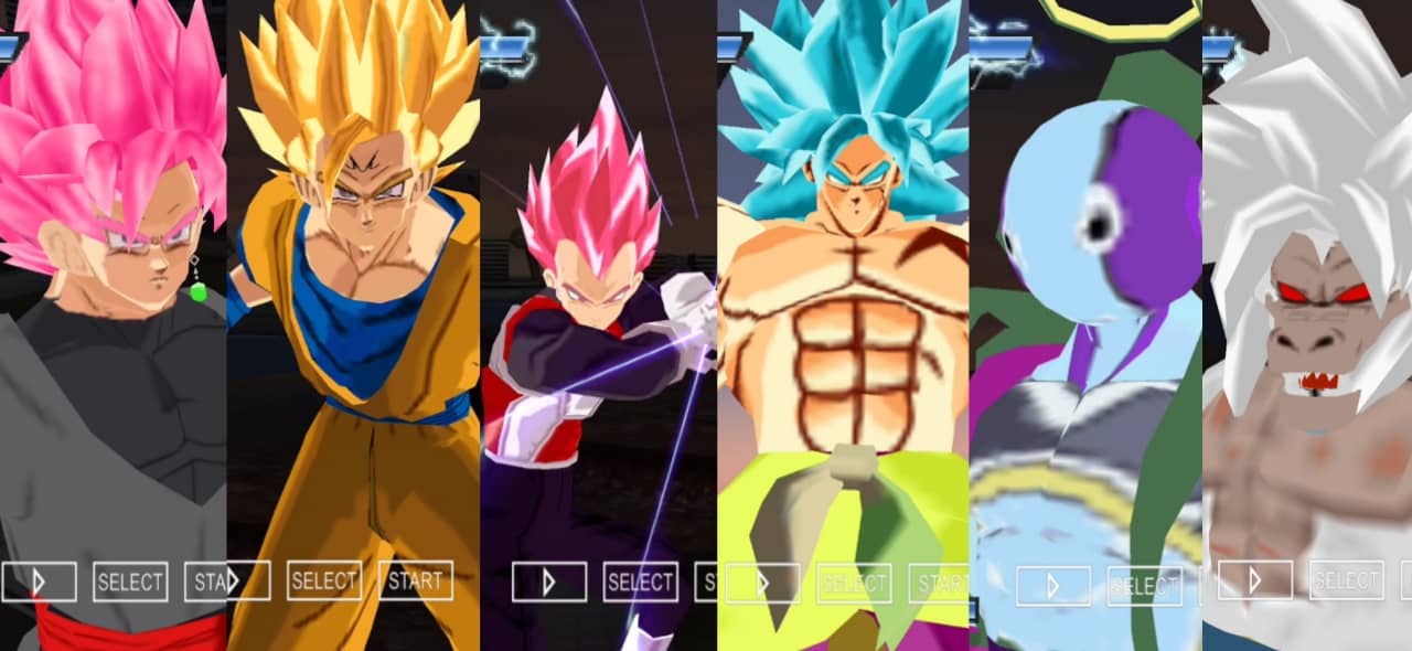 BEST NEW Attacks & BT3 Style Permanent Menu in Dragon Ball Super Budokai  Tenkaichi 4 PSP DBZ TTT MOD - BiliBili