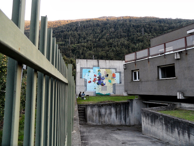 Abstract Street Art By Italian Artist Etnik In Tirano, Italy. 3