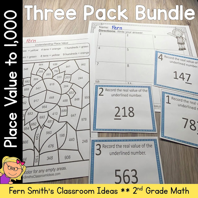 2nd Grade Go Math 2.5 Understanding Place Value Within 1,000 Bundle