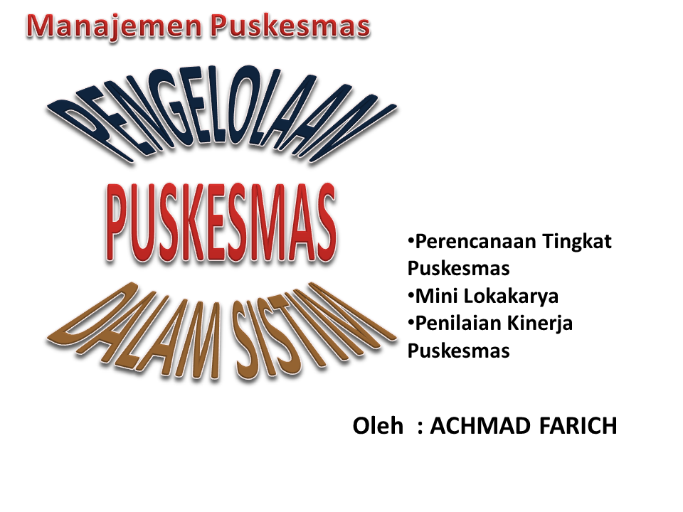 Afa Elearning Mp 1 Perencanaan Tingkat Puskesmas Ke 2