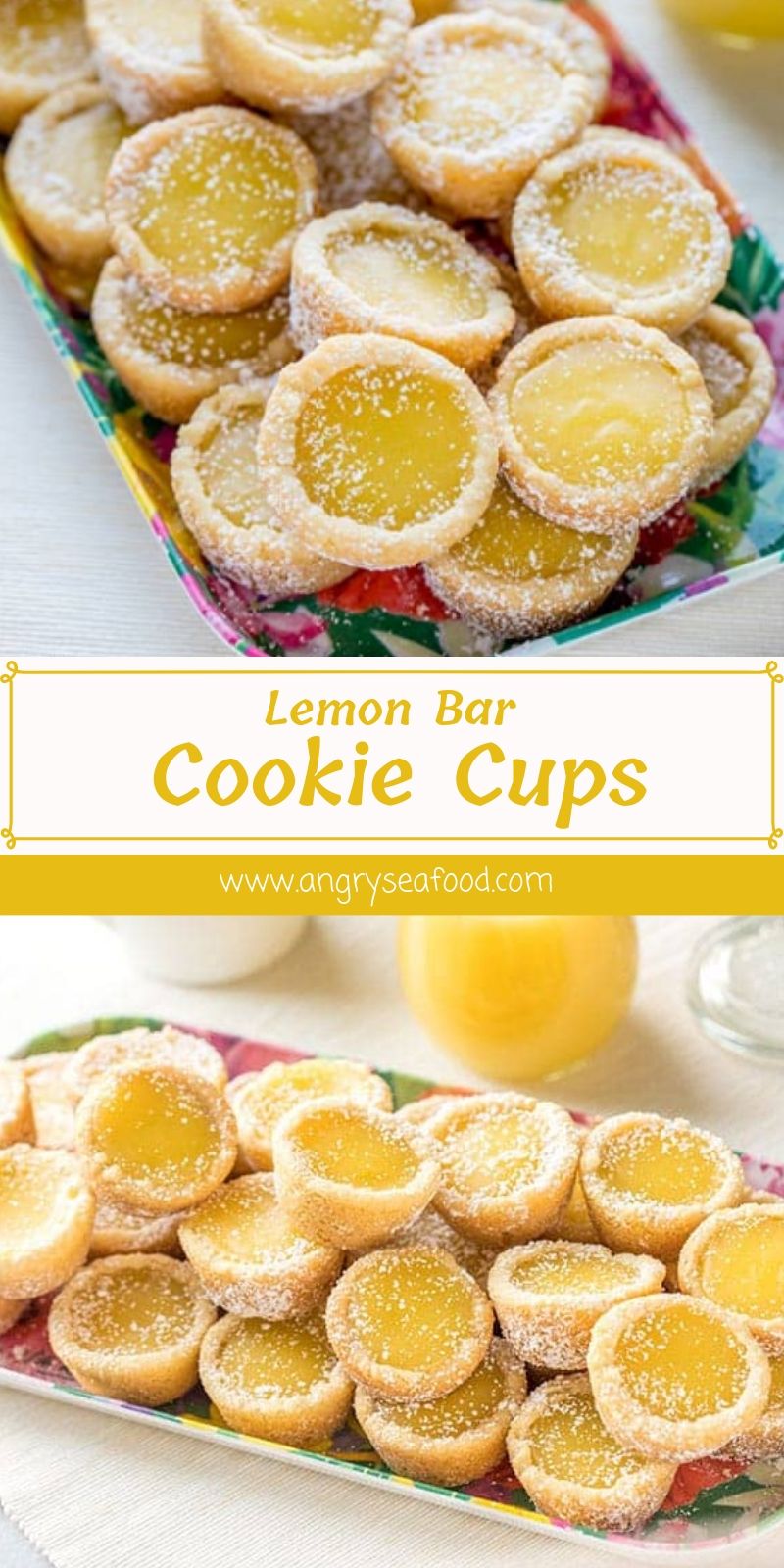 Lemon Bar Cookie Cups Lemon Bar Cookie Cups