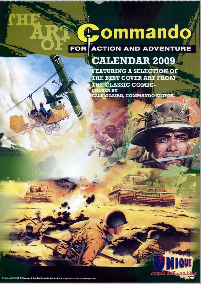 Boys Adventure Comics UPDATED Commando calendars