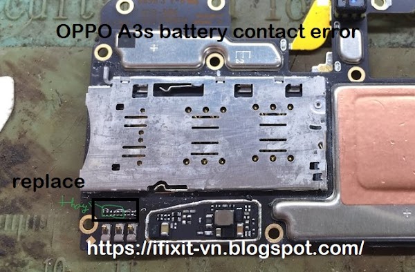 OPPO A3s battery contact error