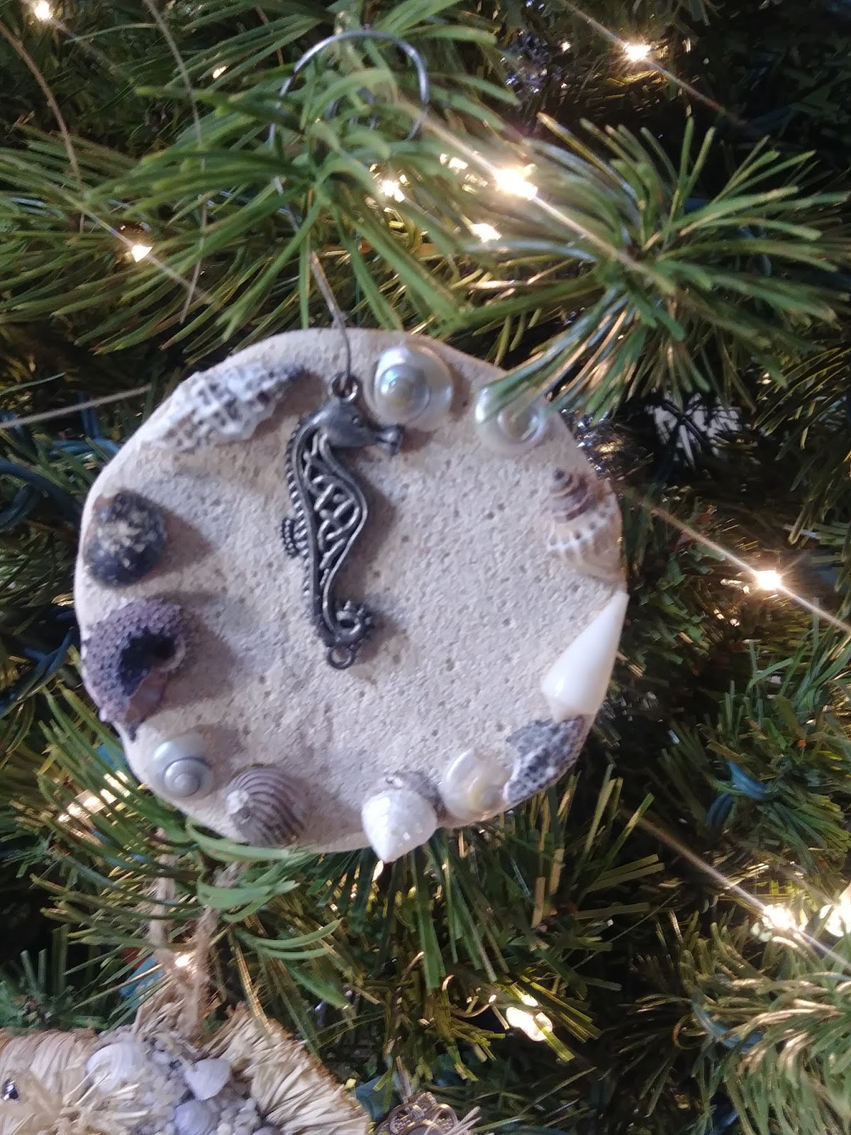 Coastal Bohemian Sand Art Ornaments