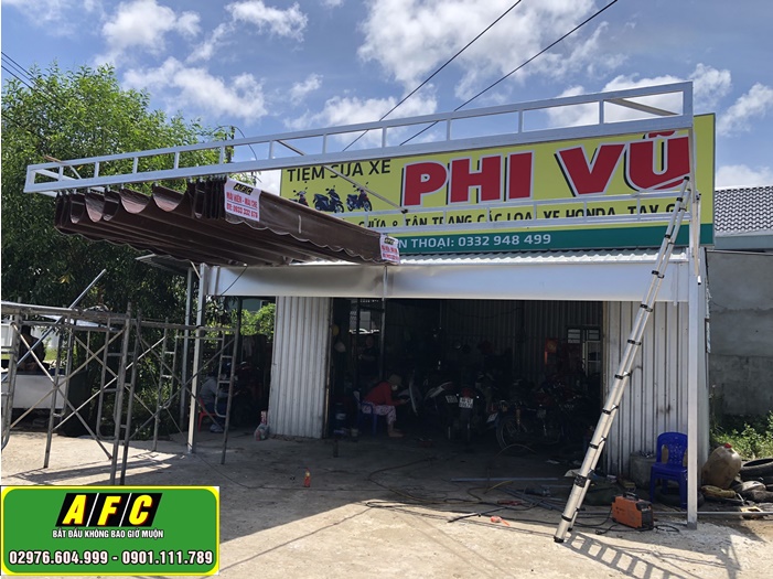 Thi công lắp đặt mái bạt xếp chất lượng tại Phú Quốc