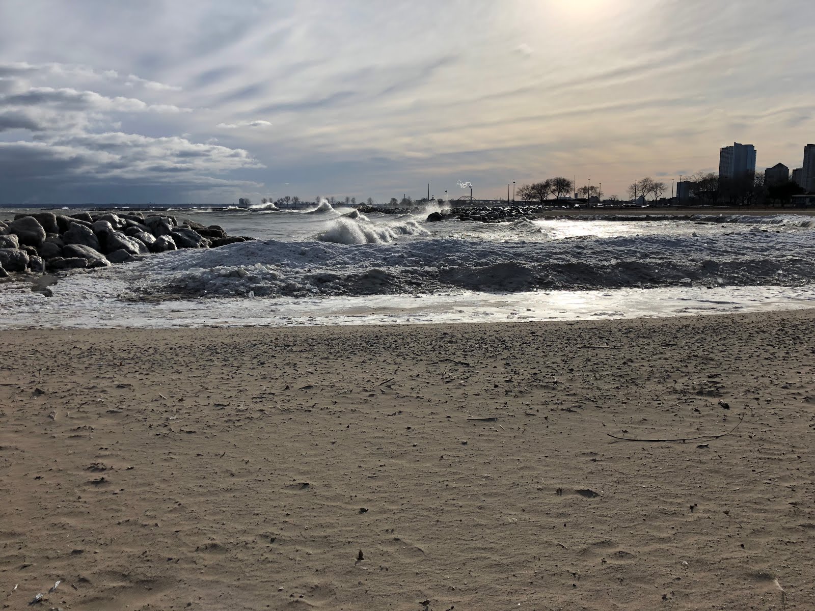 Lake Michigan in winter