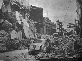 TERREMOTO DE SAN JUAN Epicentro 20 km al Norte cerca d/La Laja (Departamento Albardón) (15/01/1944)