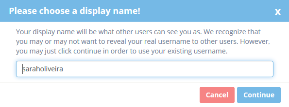 Username exists