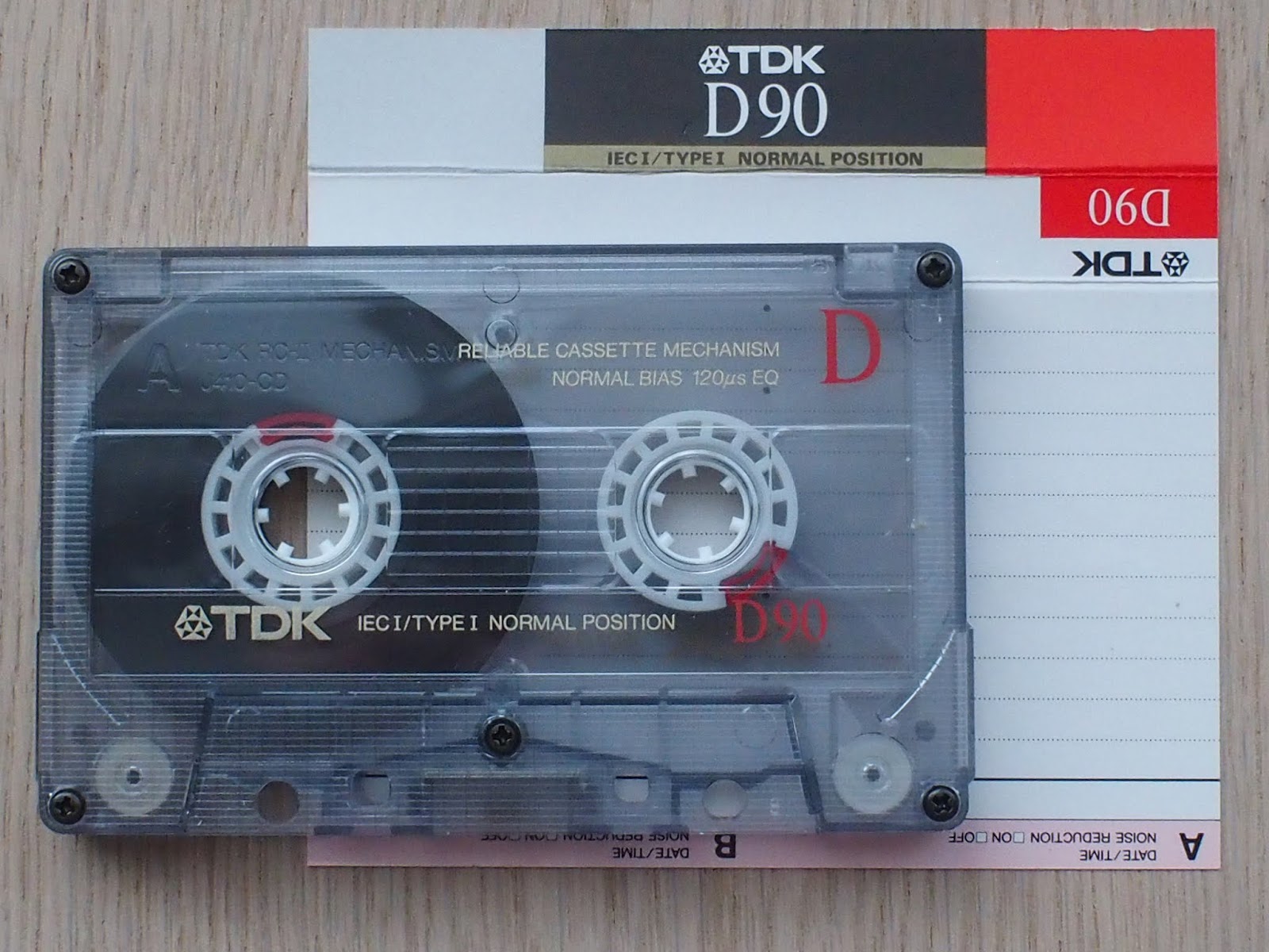 Audiochrome Cassette tape measurements TDK D, A, FE, B