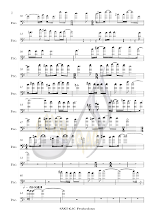 2 WE´RE ALL ALONE (Partitura para piano, trombón, tuba, chelo, fagot, bombardino... en clave de Fa en 4º)