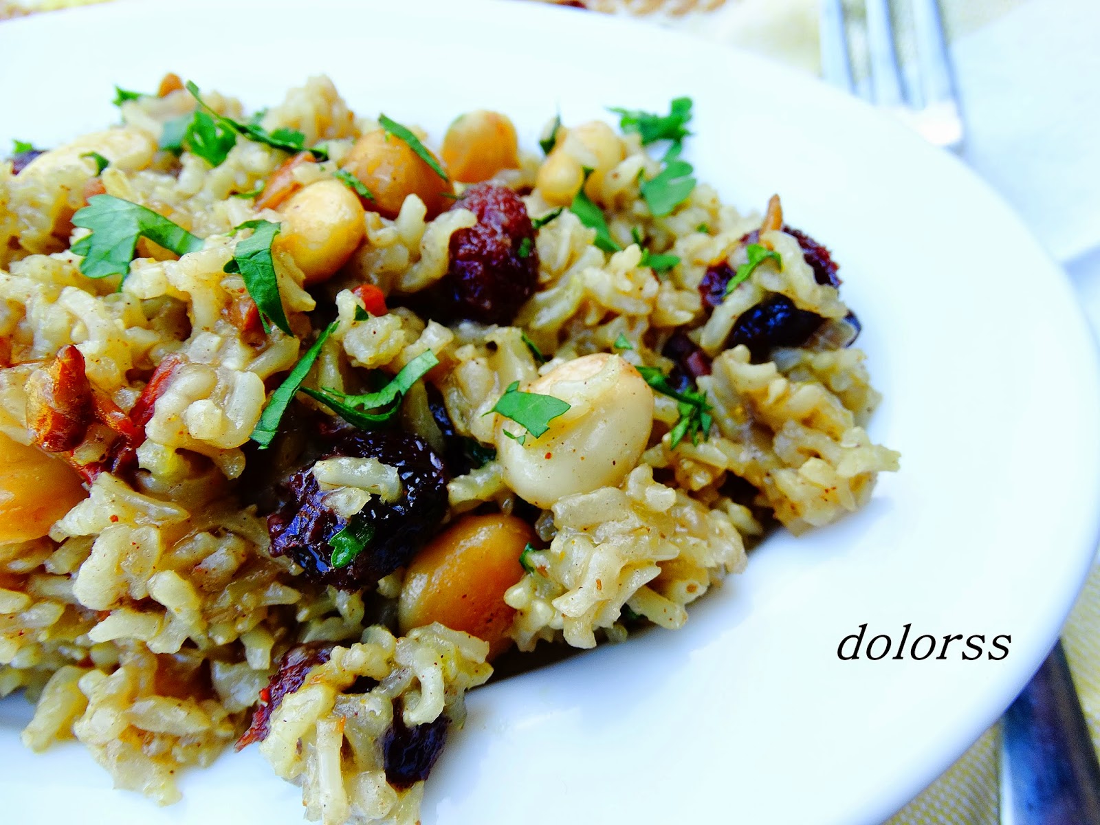 Blog de cuina de la dolorss Arroz basmati integral especiado con