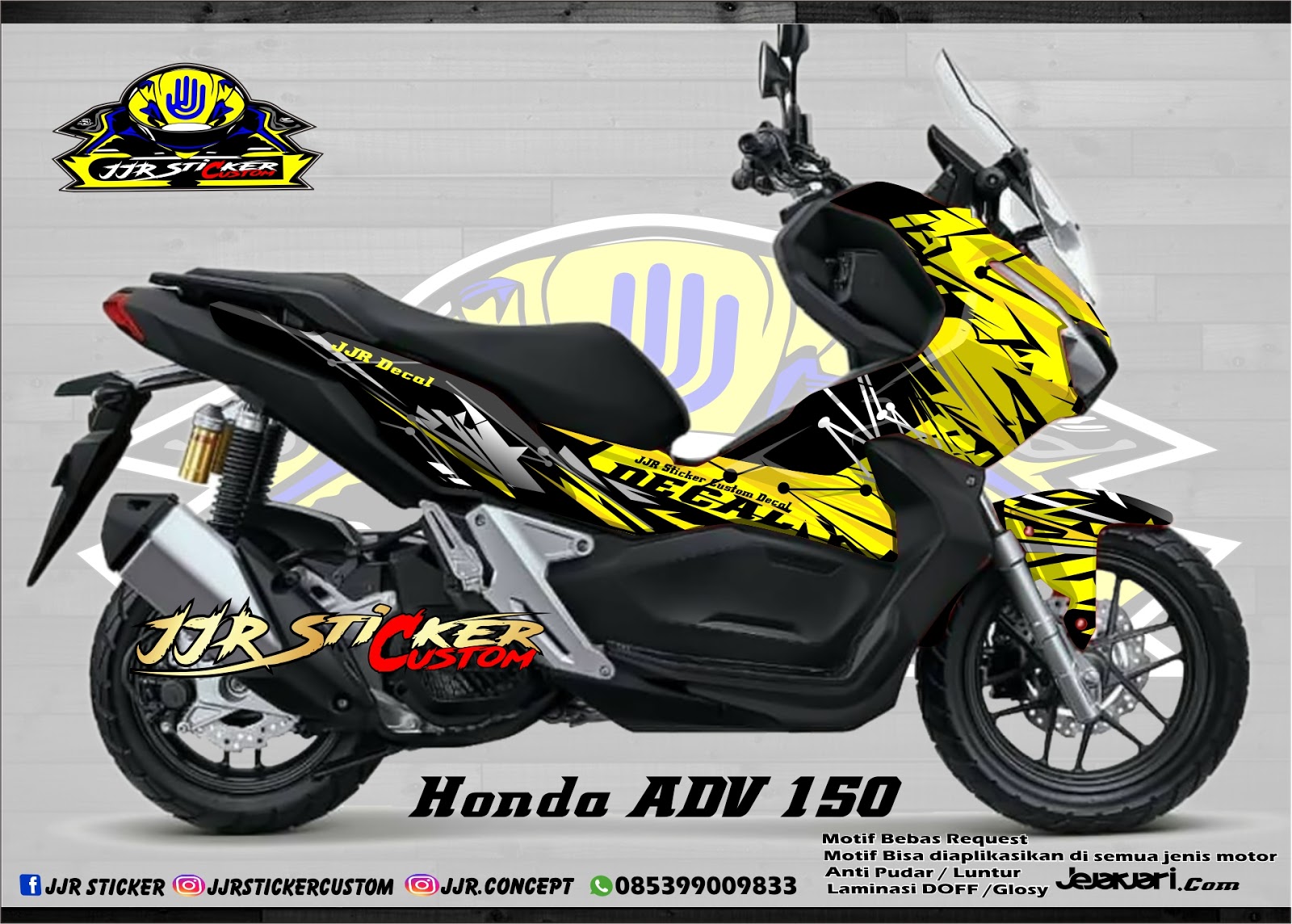 Decal Sticker Honda ADV 150 jjrsticker