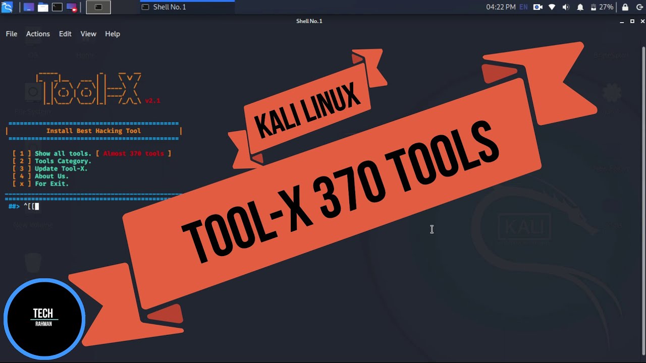 How to Install ToolX in Kali Linux..? TECH RAHMAN