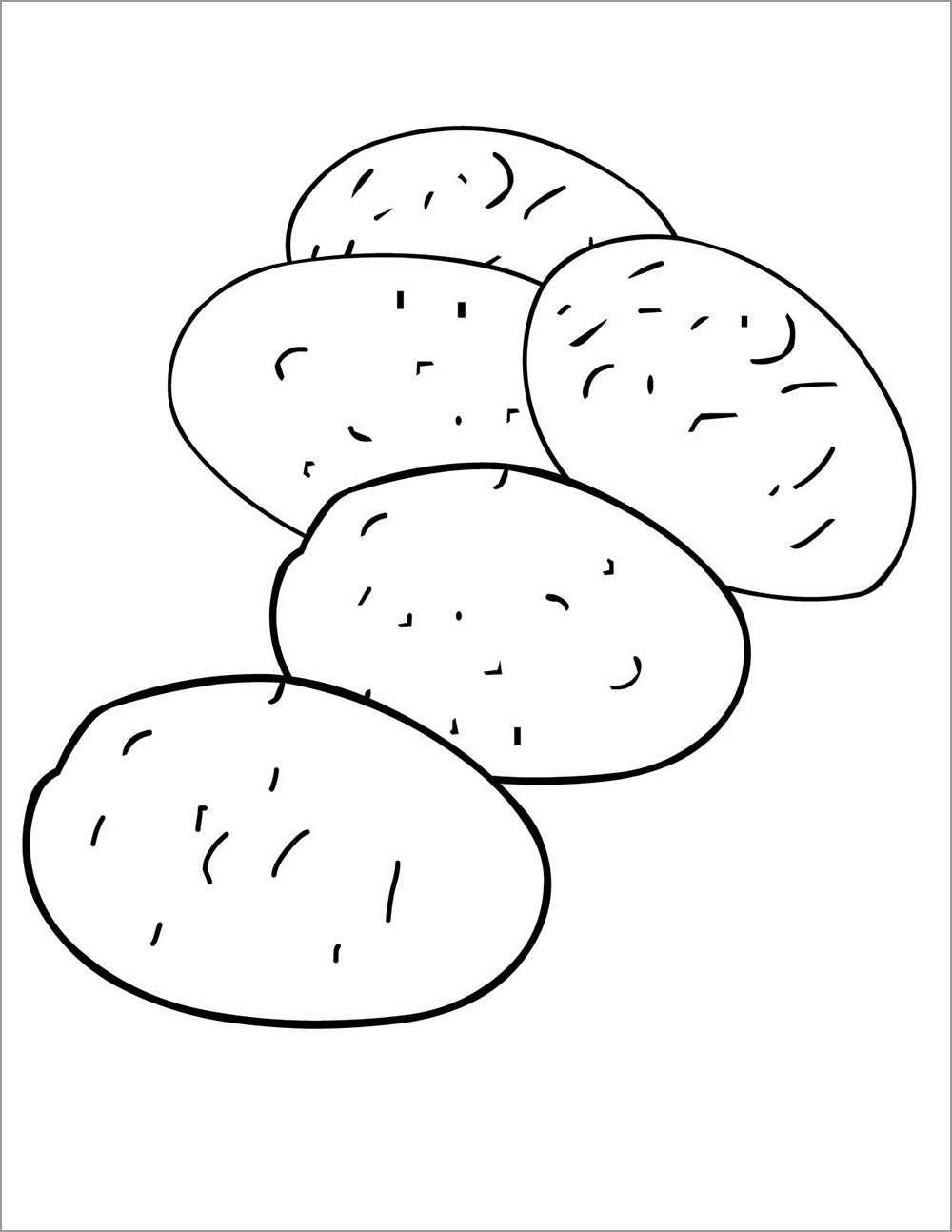 Potato Coloring Pages Coloring Pages