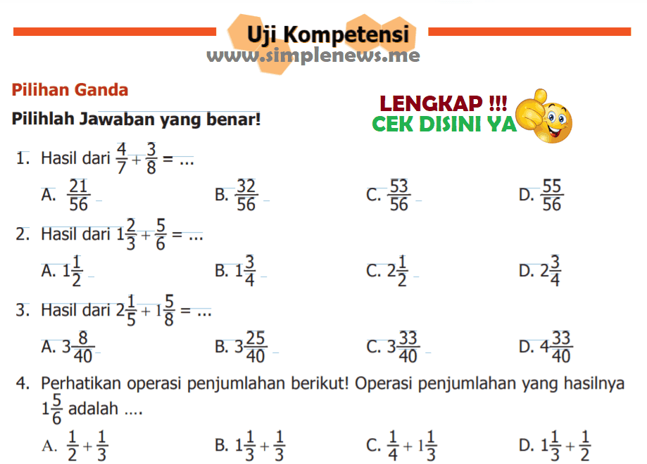 Lengkap Kunci Jawaban Uji Kopetensi Halaman 15 16 Matematika Kelas 5 Kurikulum 2013 Simple News Kunci Jawaban Lengkap Terbaru Lengkap Kunci Jawaban Uji Kopetensi Halaman 15 16 Matematika Kelas 5 Kurikulum 2013 Simple News Kunci Jawaban Lengkap Terbaru