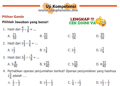 Kunci Jawaban Uji Kopetensi Halaman 15 16 Matematika Kelas 5 Kurikulum 2013 www.simplenews.me