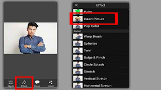 cara membuat bayangan pada foto di picsay pro