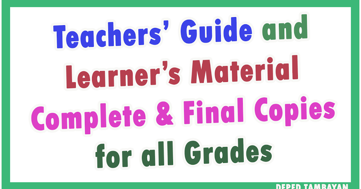 Grade 5 Teacher S Guide (tg) K To 12 Curriculum Teachers 1 Vrogue