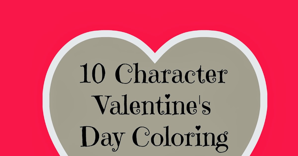 valentine character coloring pages - photo #31