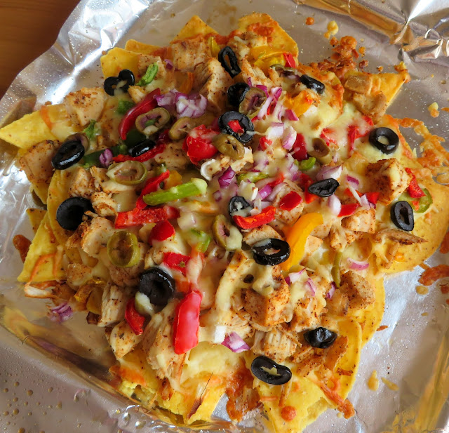 Easy Sheet Pan Chicken Nachos for Two