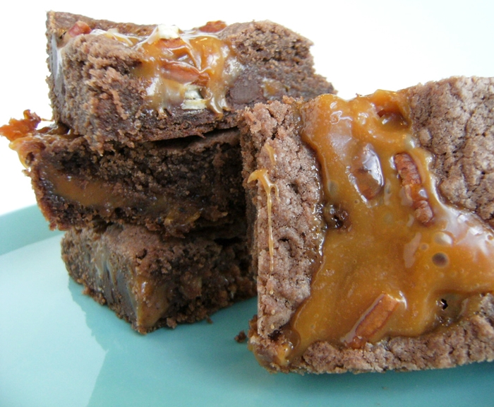 Caramel Brownies, stepbystep Bake at 350°