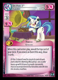 My Little Pony DJ Pon-3, Caroller Defenders of Equestria CCG Card