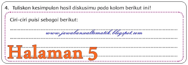 Kunci Jawaban Buku Siswa Kelas 4 Tema 6 Halaman 2 3 5 8 9 Jawaban Soal Tematik