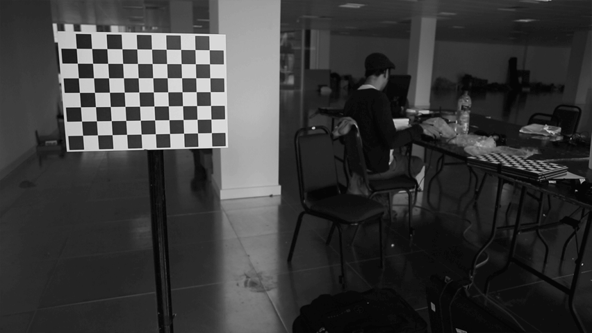 The checkerboard positions cover the frame