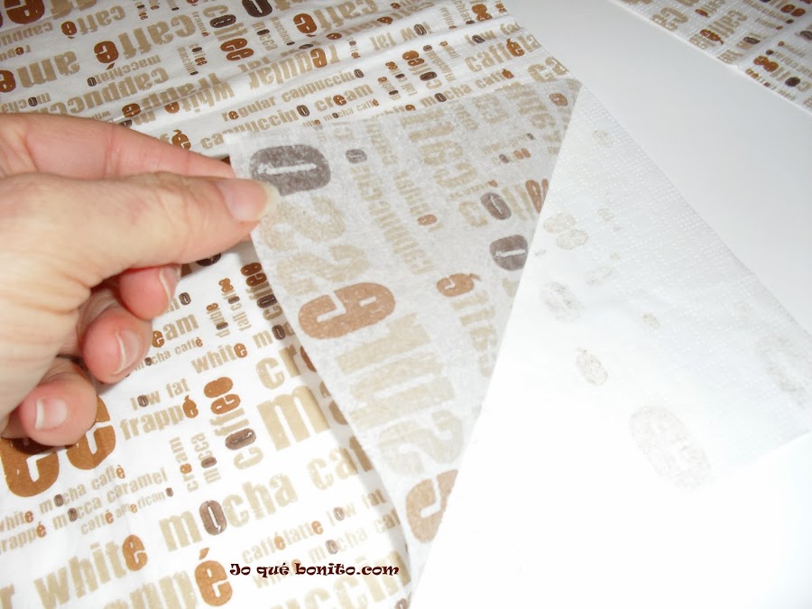 Decorar bandeja para el café