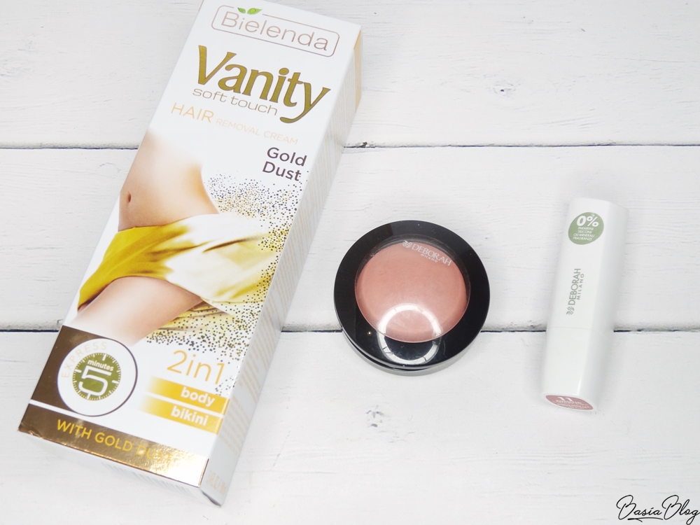 Bielenda Vanity złoty pył, róż Deborah 46, pomadka Deborah