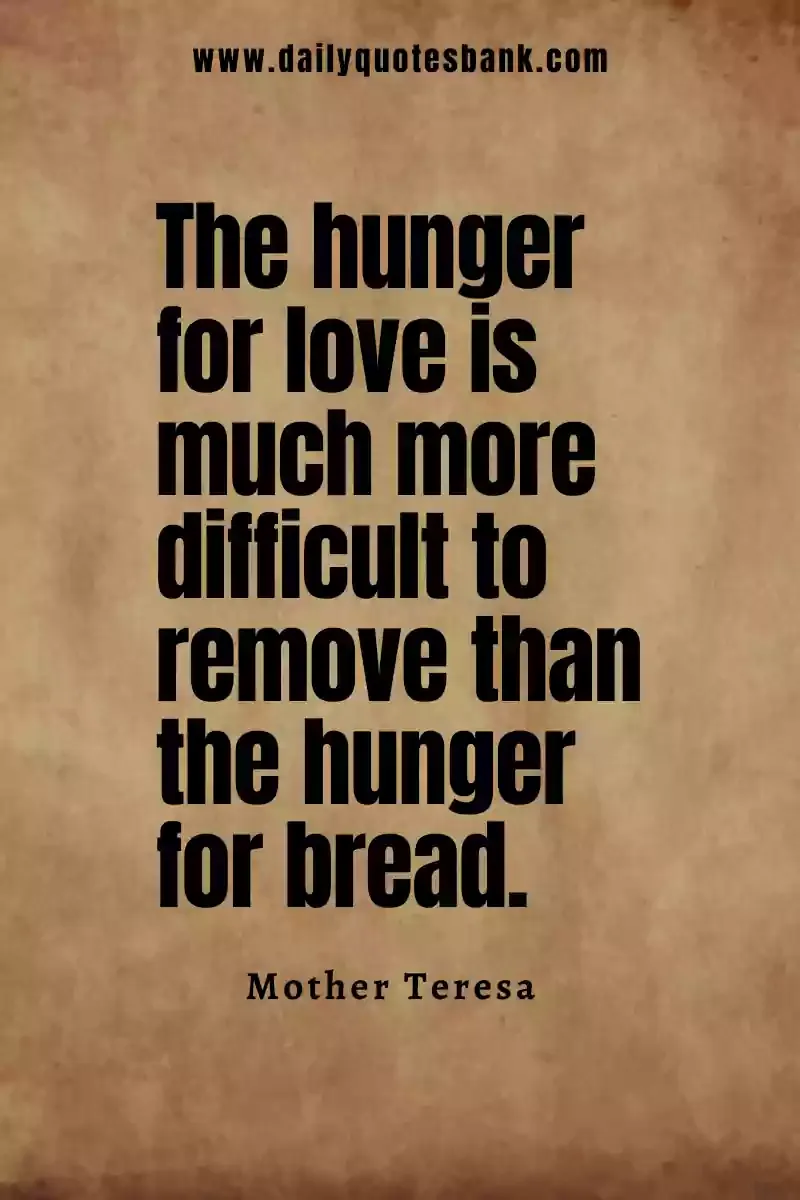 Quotes About Poverty and Hunger