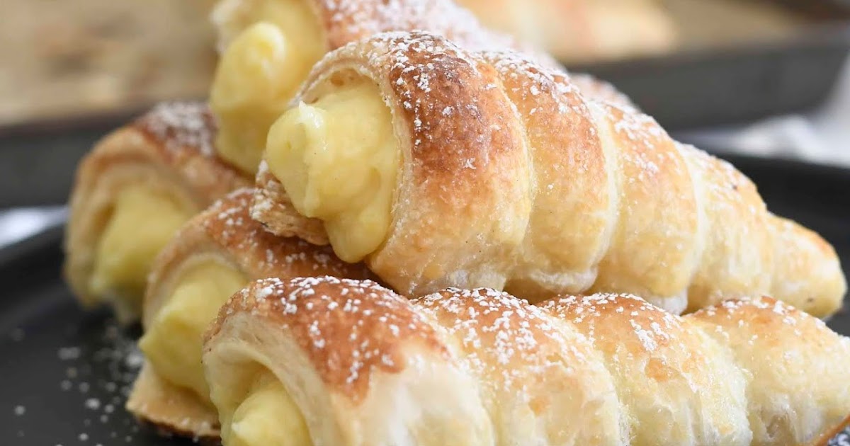 Cooking with Manuela Italian Cream Stuffed Cannoncini (Cream Horns)
