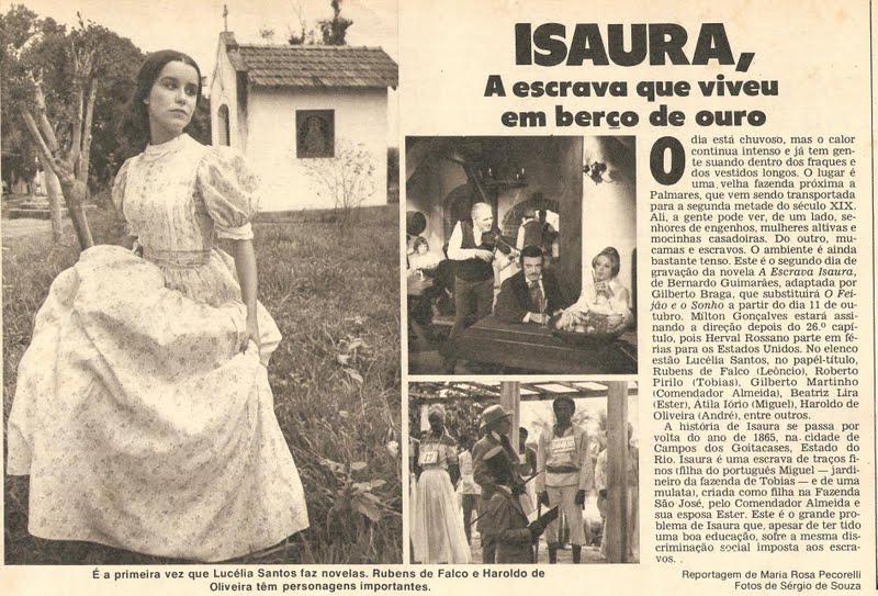 revista amiga & novelas ESCRAVA ISAURA TV GLOBO 1976 revista amiga & novelas ESCRAVA ISAURA TV GLOBO 1976