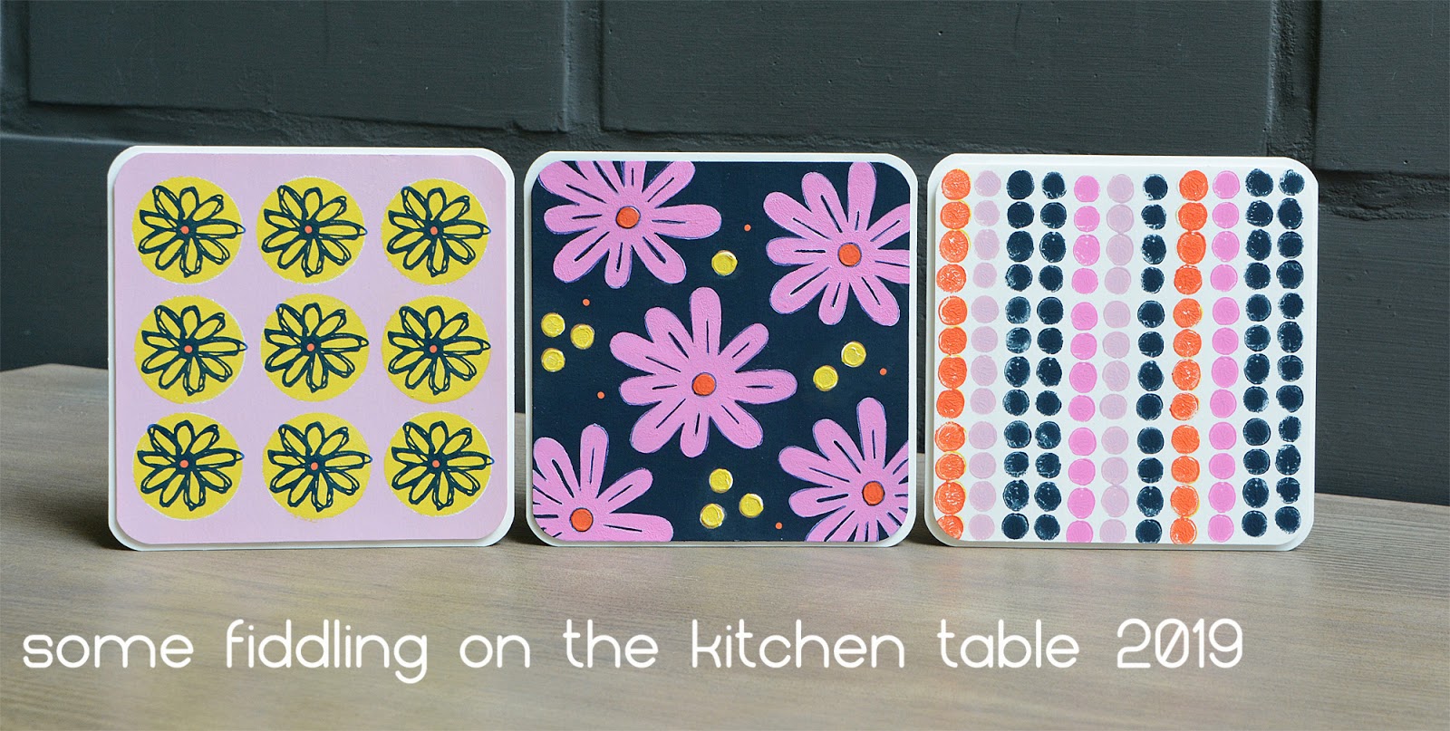 Some fiddling on the kitchen table Tiled Patterns