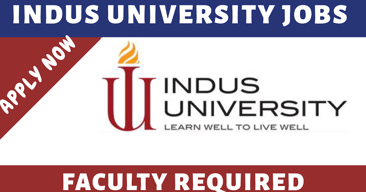 Indus University Jobs Faculty required 2019 Engineering Career