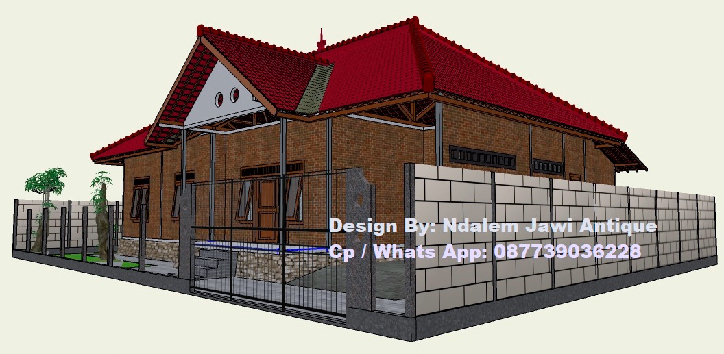 Konstruksi Atap Rumah Limasan Minimalis Modern DENAH