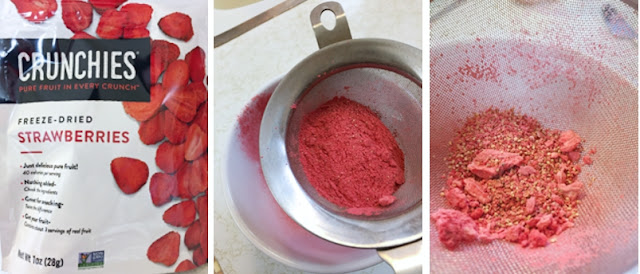 Freeze dried, strawberries, powder