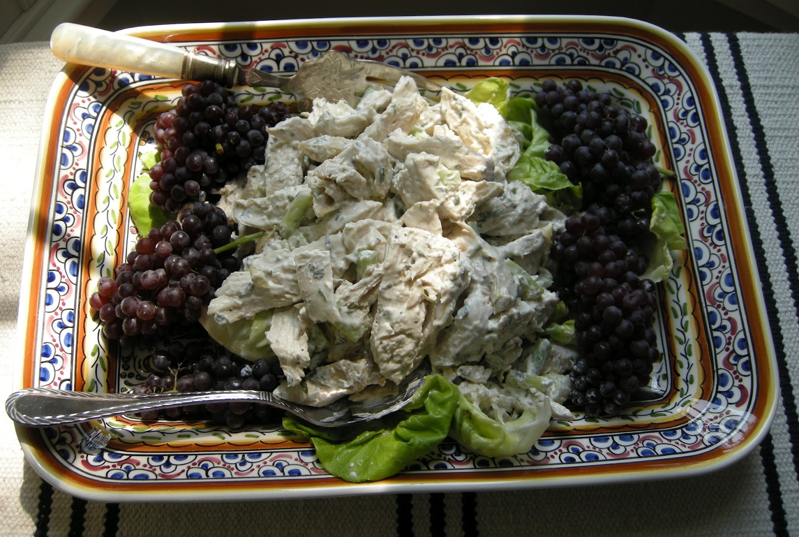Cooking + Praying Chicken + tarragon = salad