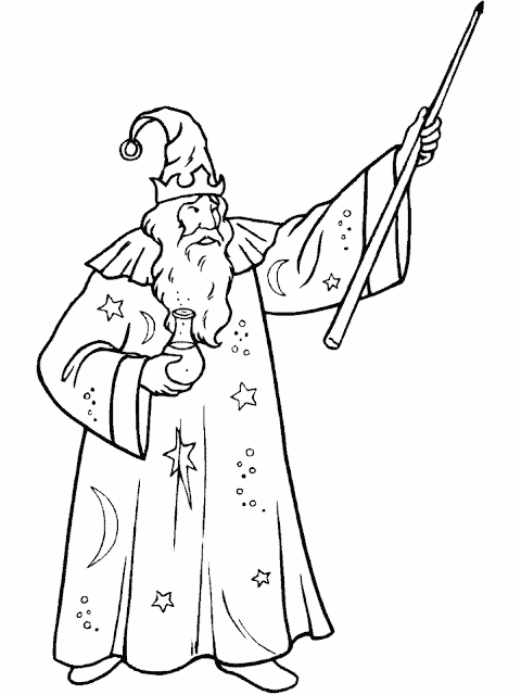 Top 9 Wizard Coloring Pages for Toddlers