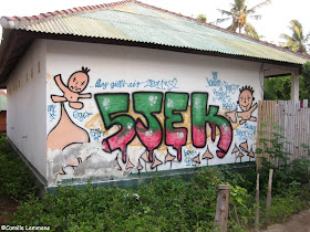 Gili Air, Indonesia graffiti