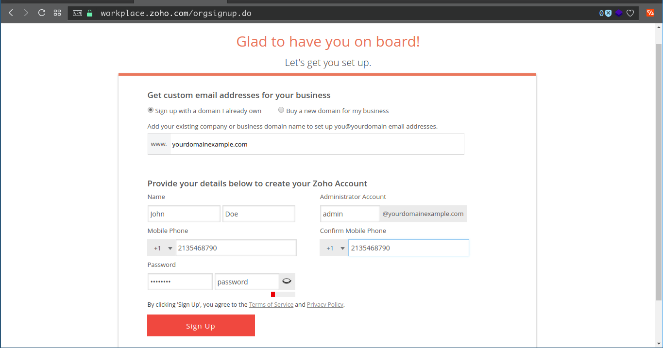 signup