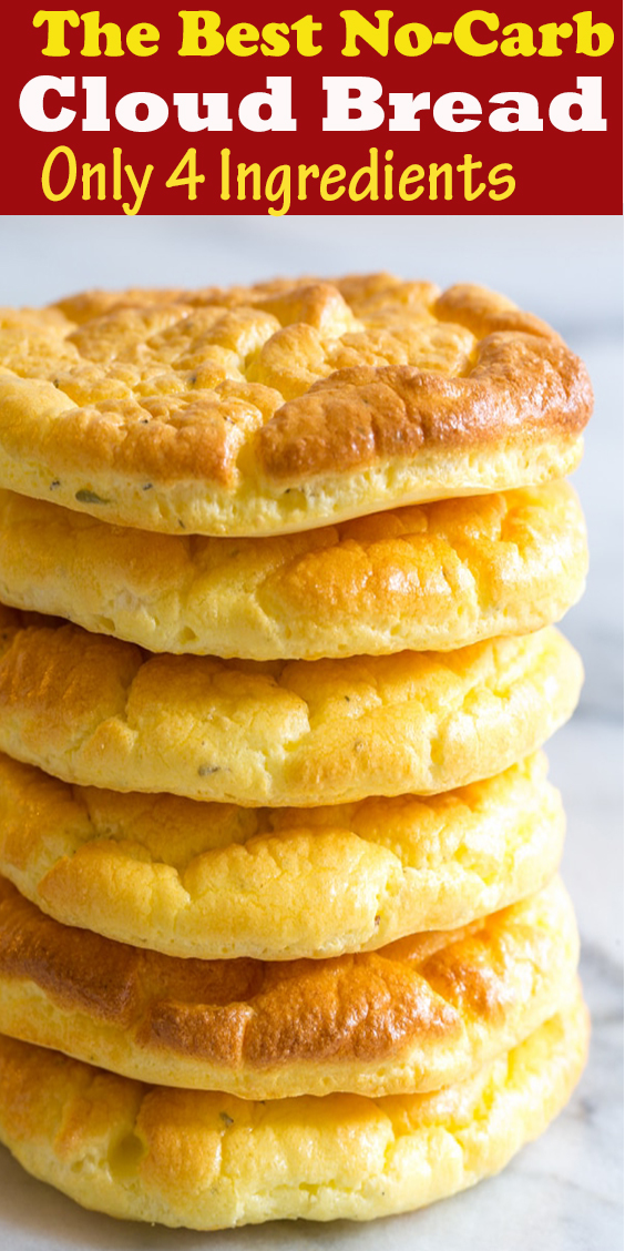 The Best NoCarb Cloud Bread with Only 4 Ingredients