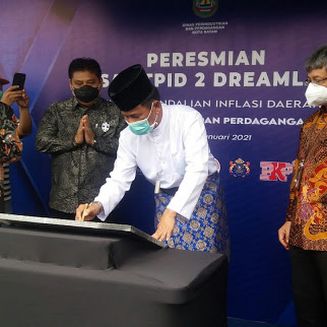  Walikota Batam Meresmikan Pasar TPID 2 di Komplek Dreamland  Tanjung Riau