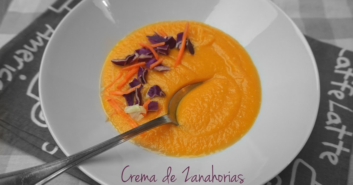 image of Crema de zanahoria, receta sencilla.