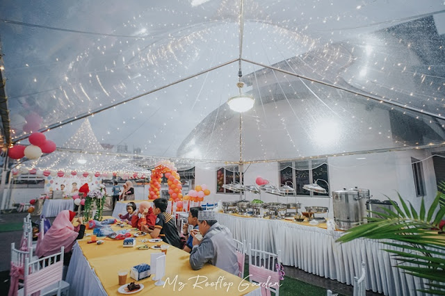 Dekorasi Majlis sambutan Hari Lahir di MZ Rooftop Garden