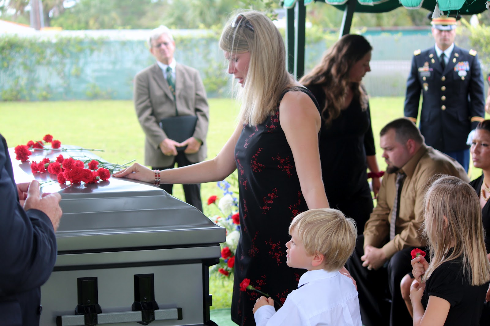 Big Blueberry Eyes Military Funeral