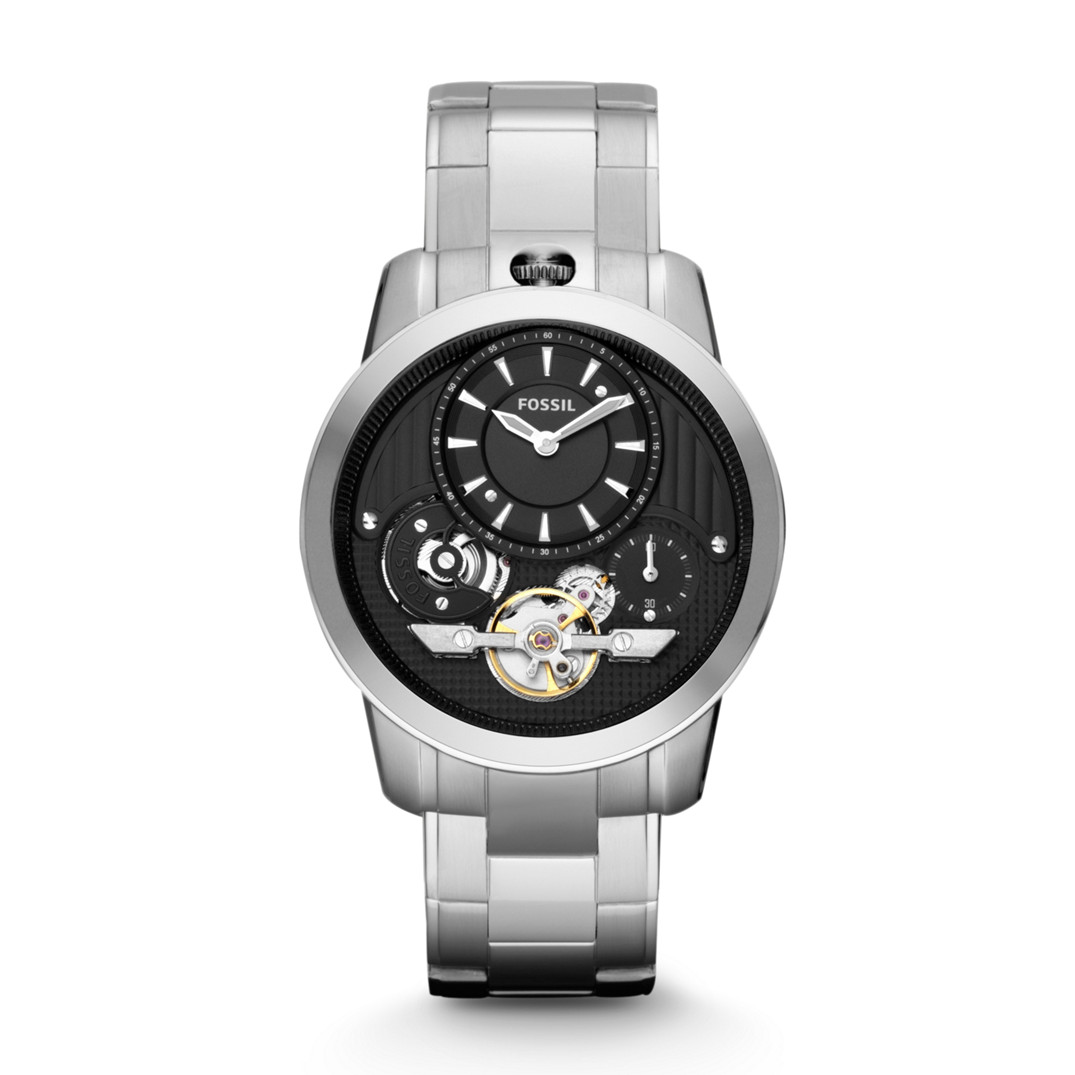 Original Fossil Watches by geniehour: Fossil Men's ME1130 Grant Twist Stainless Steel Watch
