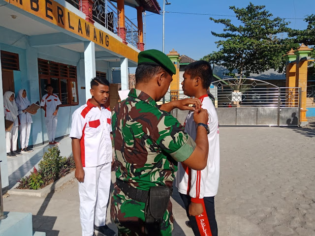 Pembukaan Dasar Ketaruanaan SMK Pelita Bangsa Sumberlawang Latih Disiplin Siswa