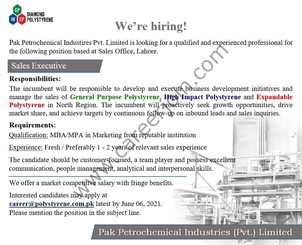Pak Petrochemical Industries Pvt Ltd Jobs 2021 in Pakistan Pak Petrochemical Industries Pvt Ltd Jobs 2021 in Pakistan